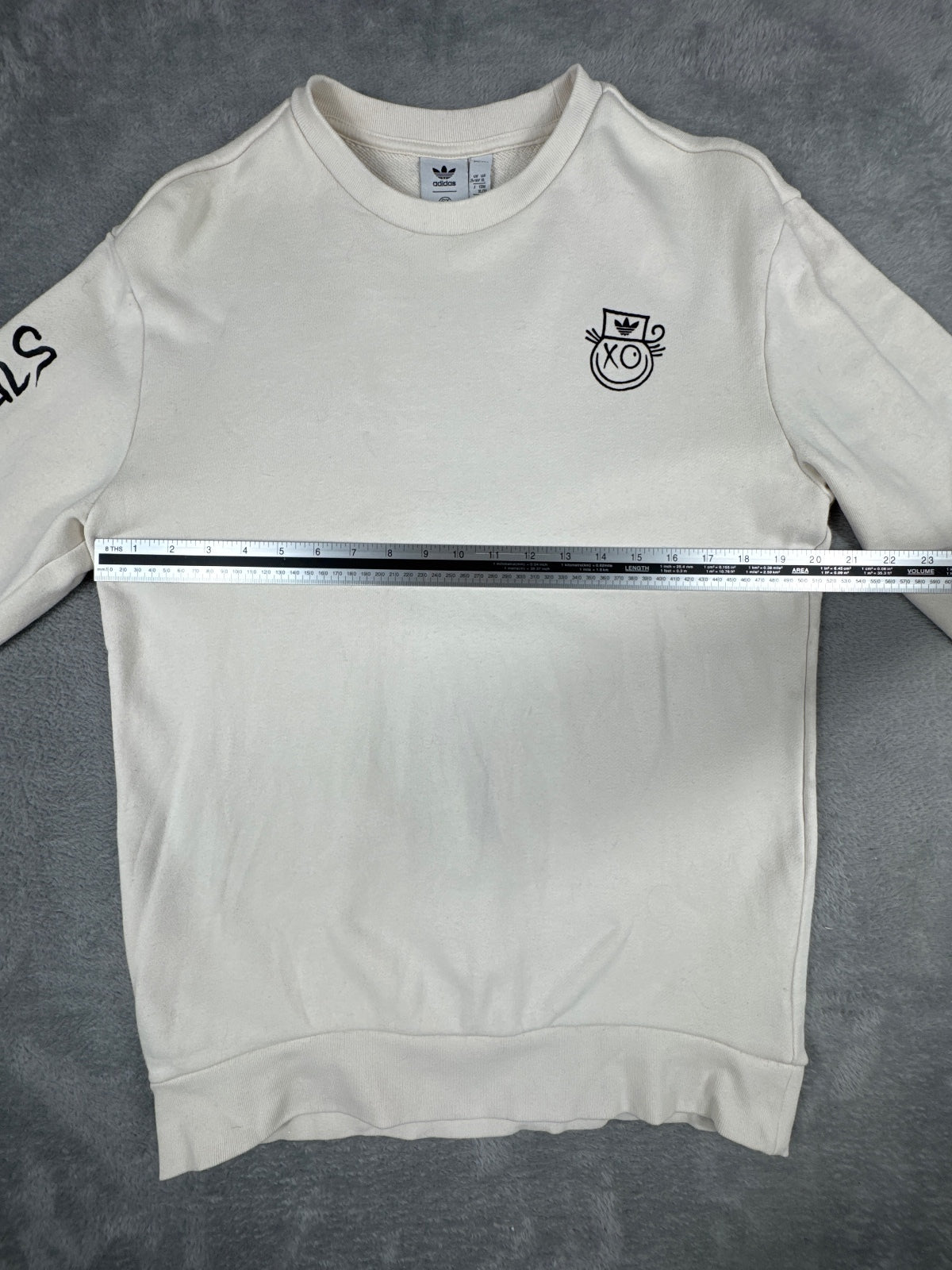 Adidas x Andre Saraiva Kids Cream Crewneck Sweatshirt XL