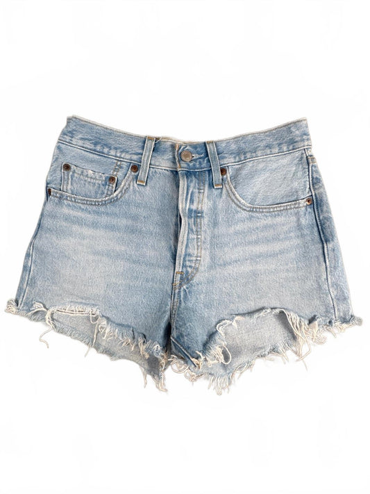 Levi's Premium Capital E 501 Light Blue Denim Shorts W26