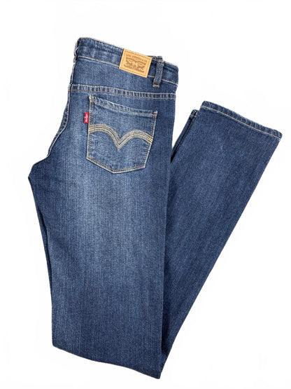 Levi's 711 Skinny Blue Denim Jeans Size 14 Regular