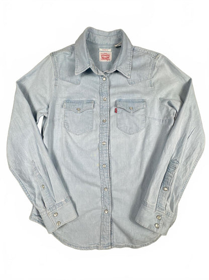 Levi's Classic Fit Light Blue Denim Shirt Size XS