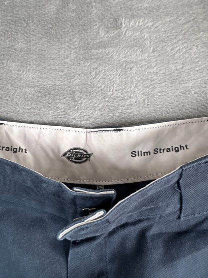 Dickies Slim Straight Navy Blue Work Shorts - W31