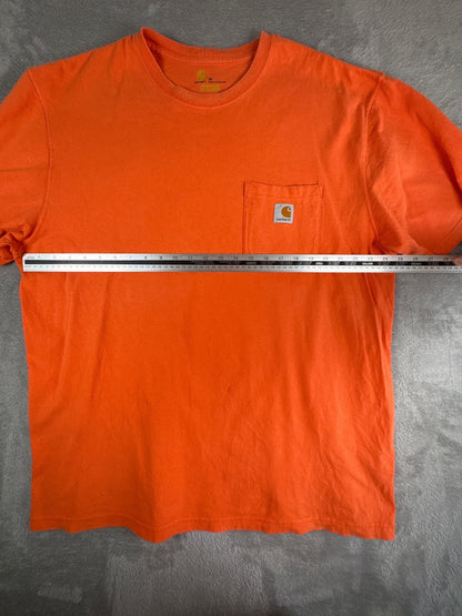 Carhartt Orange Cotton Pocket T-Shirt XL