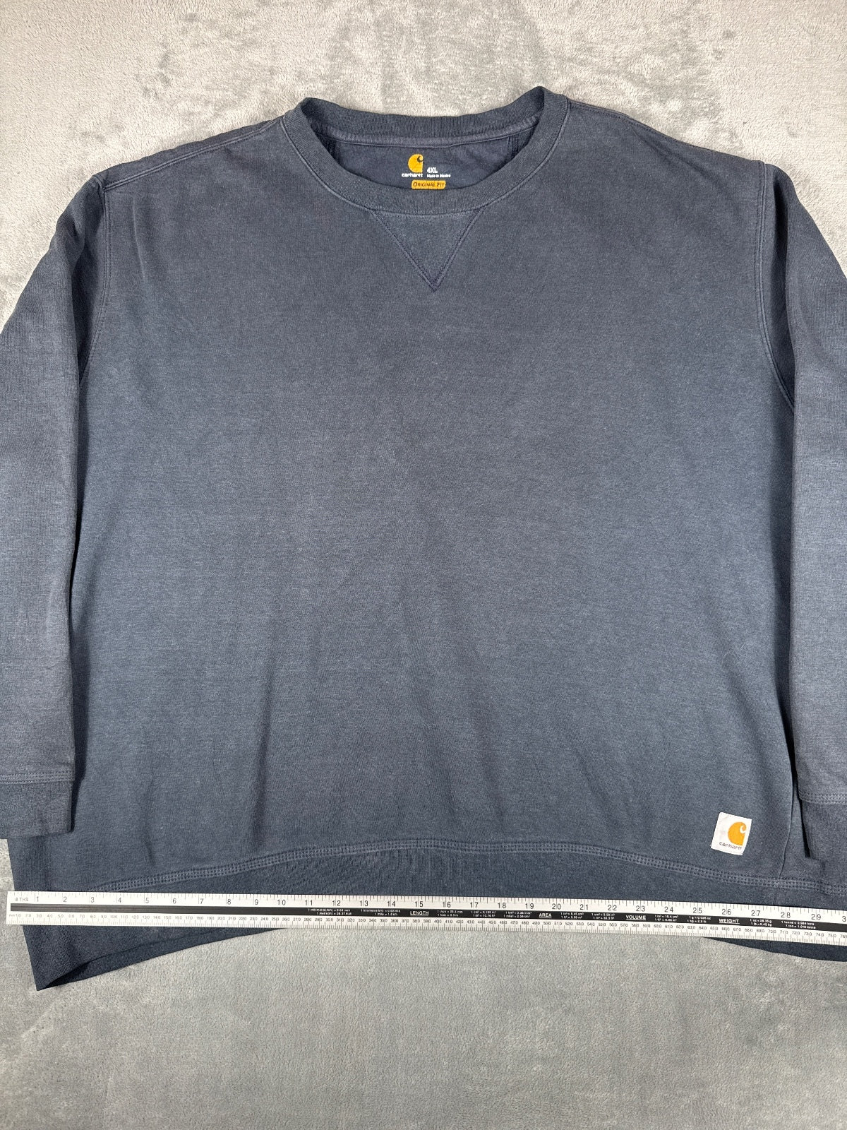 Vintage Carhartt Original Fit 4XL Navy Blue Sweatshirt