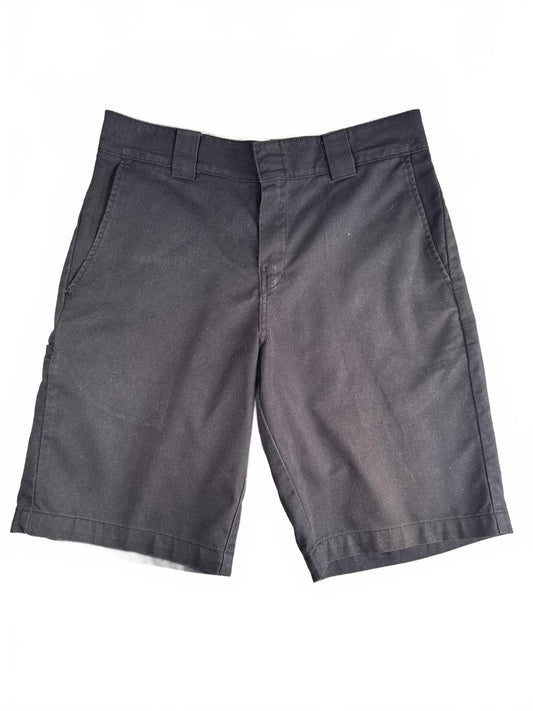 Classic Retro Dickies Relaxed Fit Black Work Shorts - W30