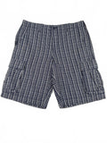 Tommy Hilfiger Men's Navy Blue Plaid Cargo Shorts W36