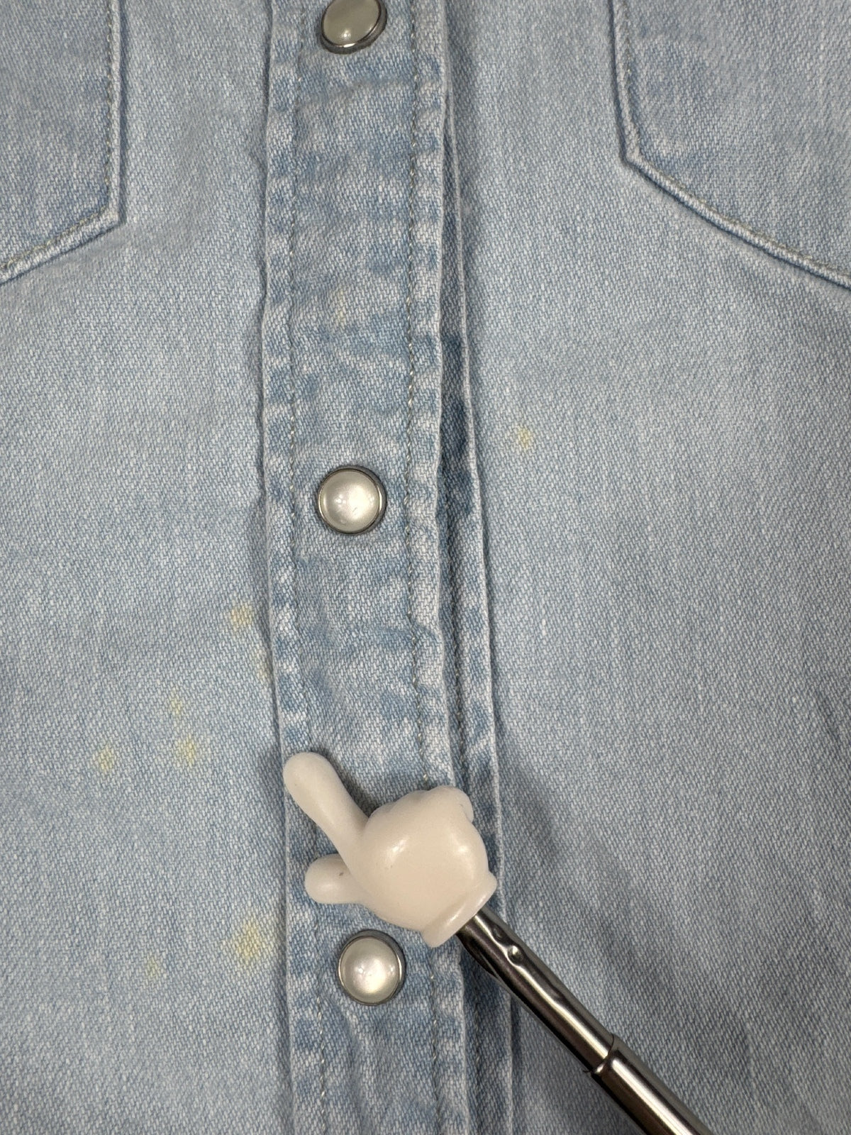 Levi's Classic Fit Light Blue Denim Shirt Size XS
