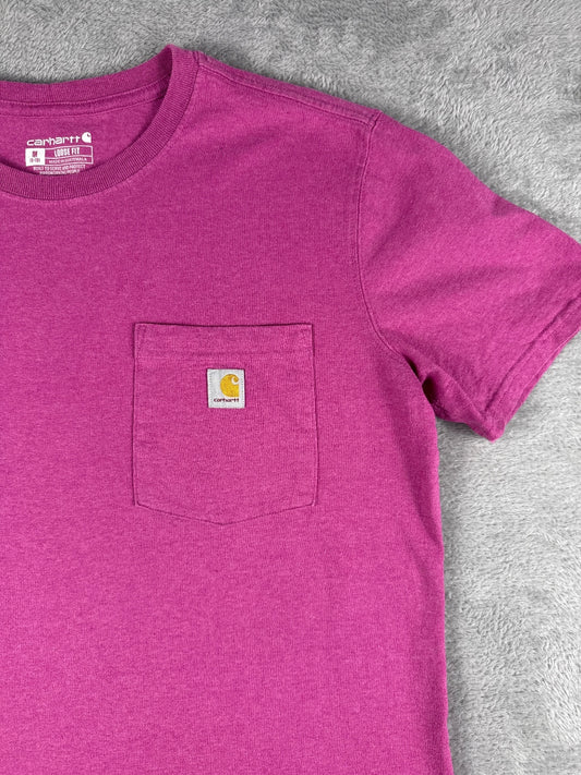 Carhartt Loose Fit Purple Pocket T-Shirt Medium