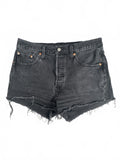 Levi's 501 Black Denim Cutoff Shorts W29