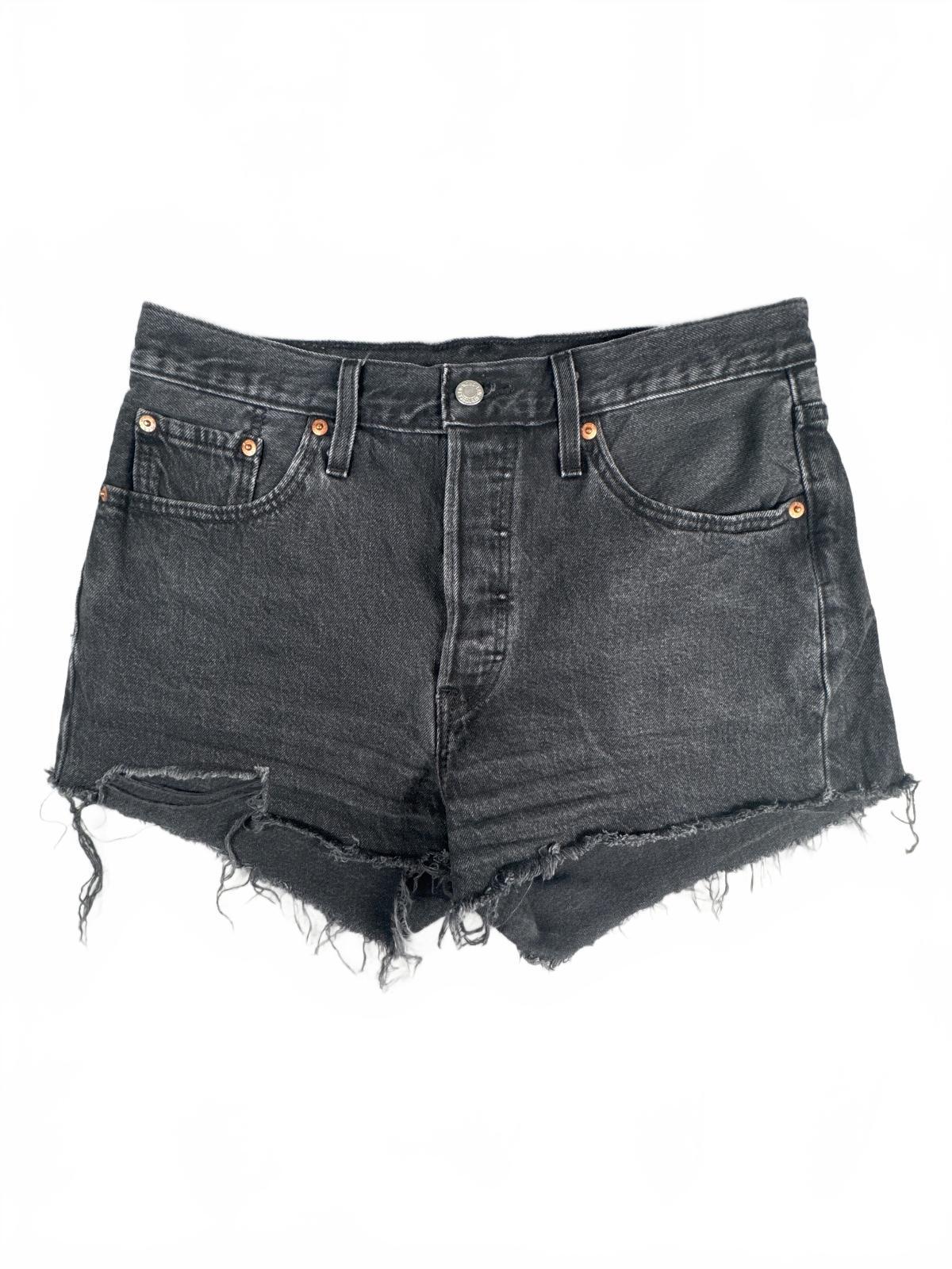 Levi's 501 Black Denim Cutoff Shorts W29