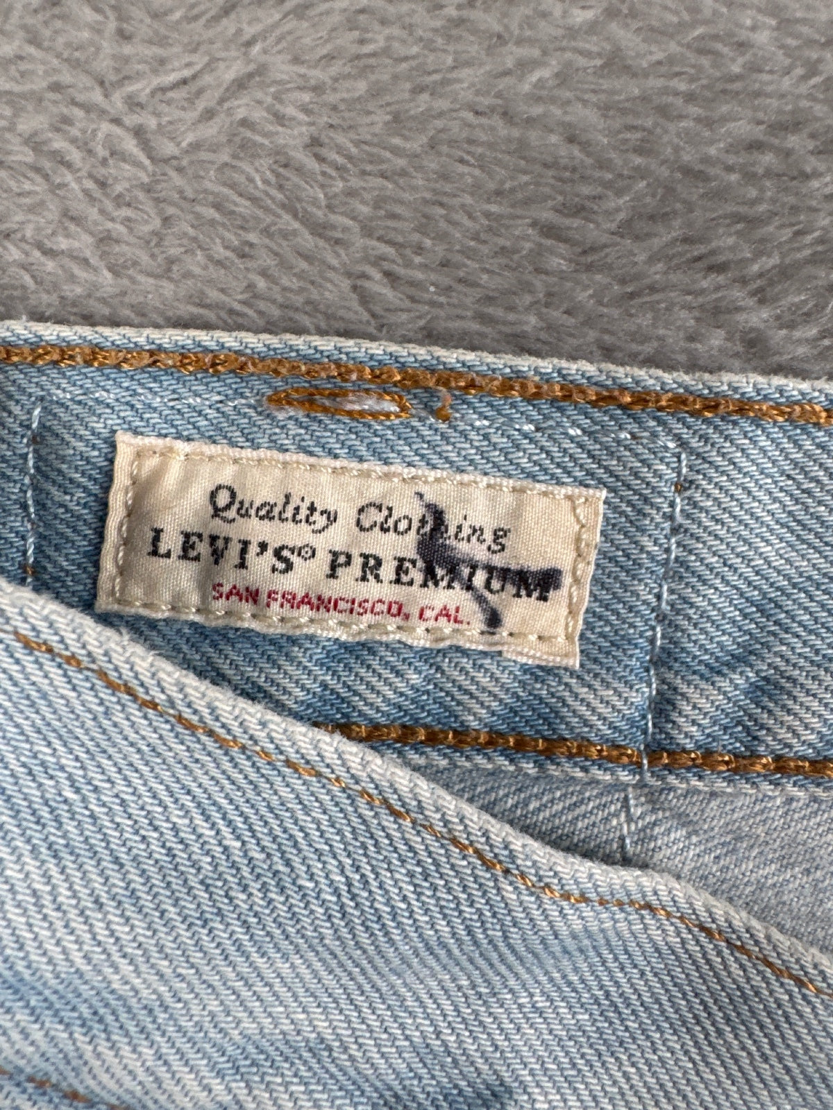 Levi's Premium Capital E 501 Light Blue Denim Shorts W29