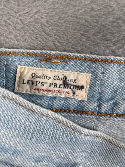 Levi's Premium Capital E 501 Light Blue Denim Shorts W29