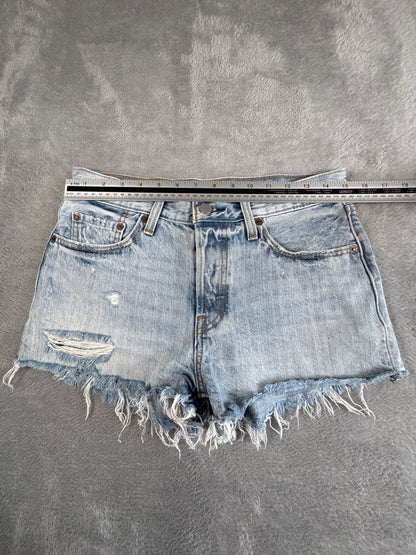 Levi's Premium Capital E 501 Light Blue Denim Shorts W27