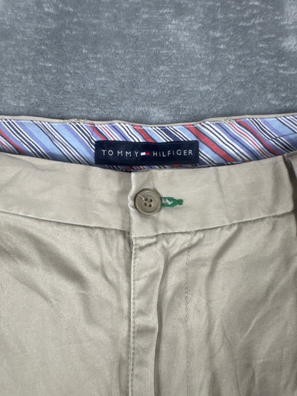 Tommy Hilfiger Beige Cotton Chino Shorts Size 36