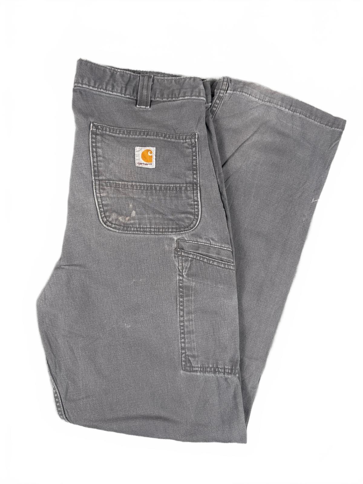 Carhartt Relaxed Fit Work Pants Grey Size 35x34