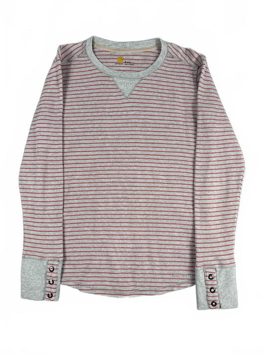 Carhartt Women's Long Sleeve Striped Thermal Shirt Size S