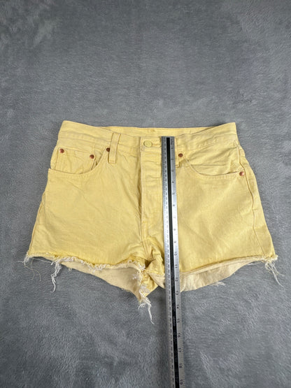 Levi's Premium 501 Yellow Denim Shorts W29