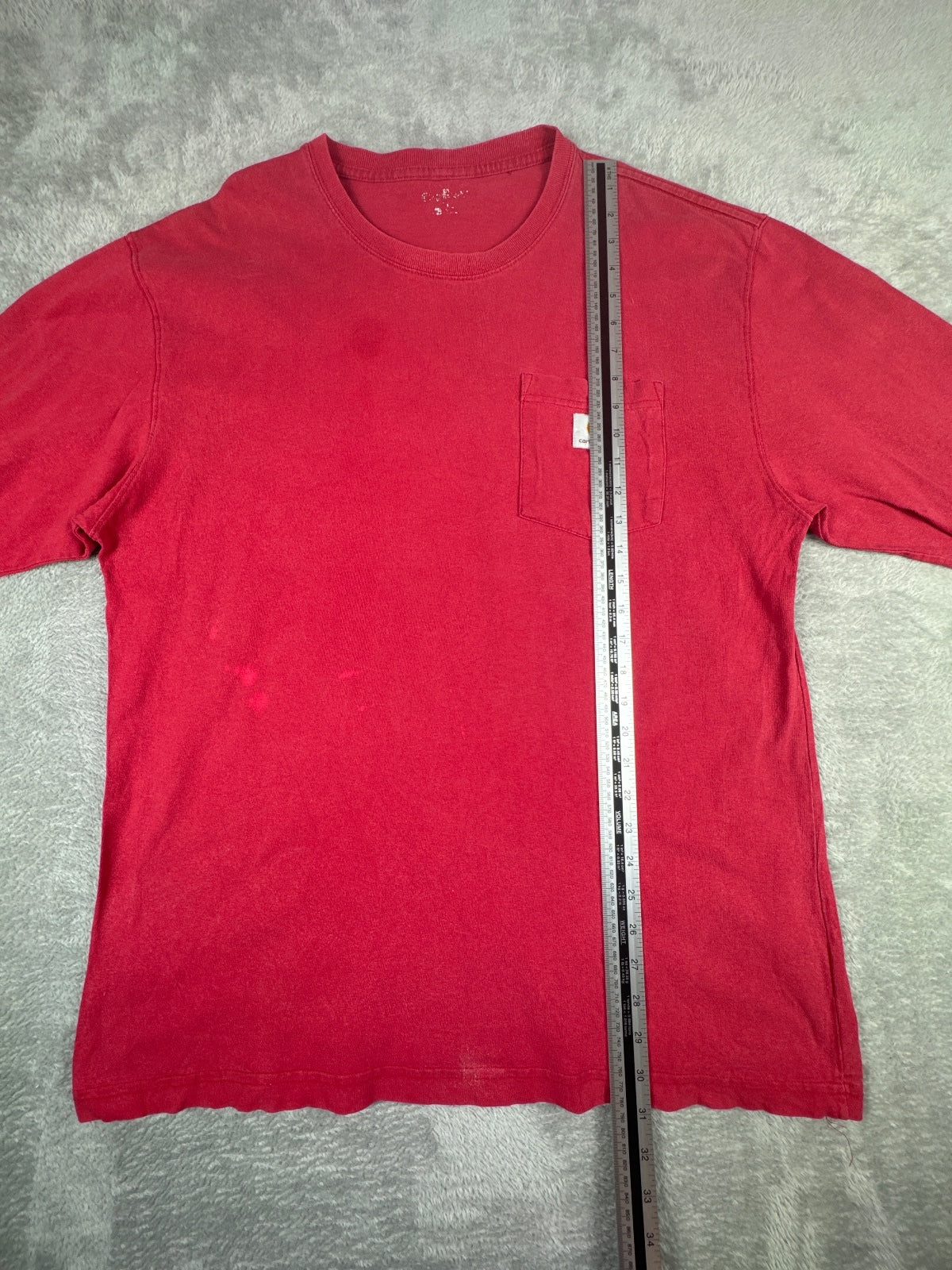 Carhartt Red Long Sleeve T-Shirt Size M