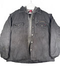 Dickies Genuine Black Hooded Work Jacket with Zip - Size 2XL