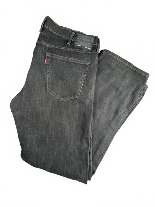 Levi's 559 Black Denim Relaxed Fit Jeans W38 L34
