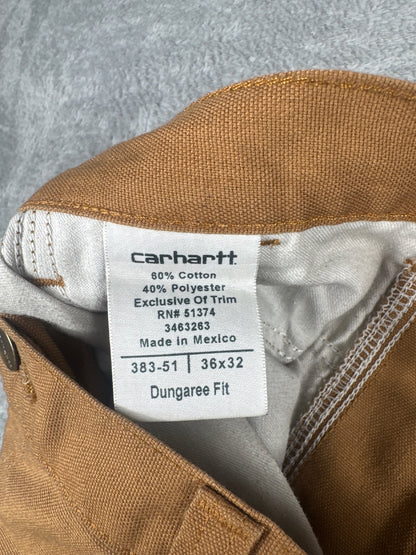 Carhartt Men's Brown Carpenter Shorts Size 36x32 Dungaree