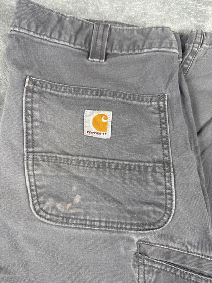 Carhartt Relaxed Fit Work Pants Grey Size 35x34