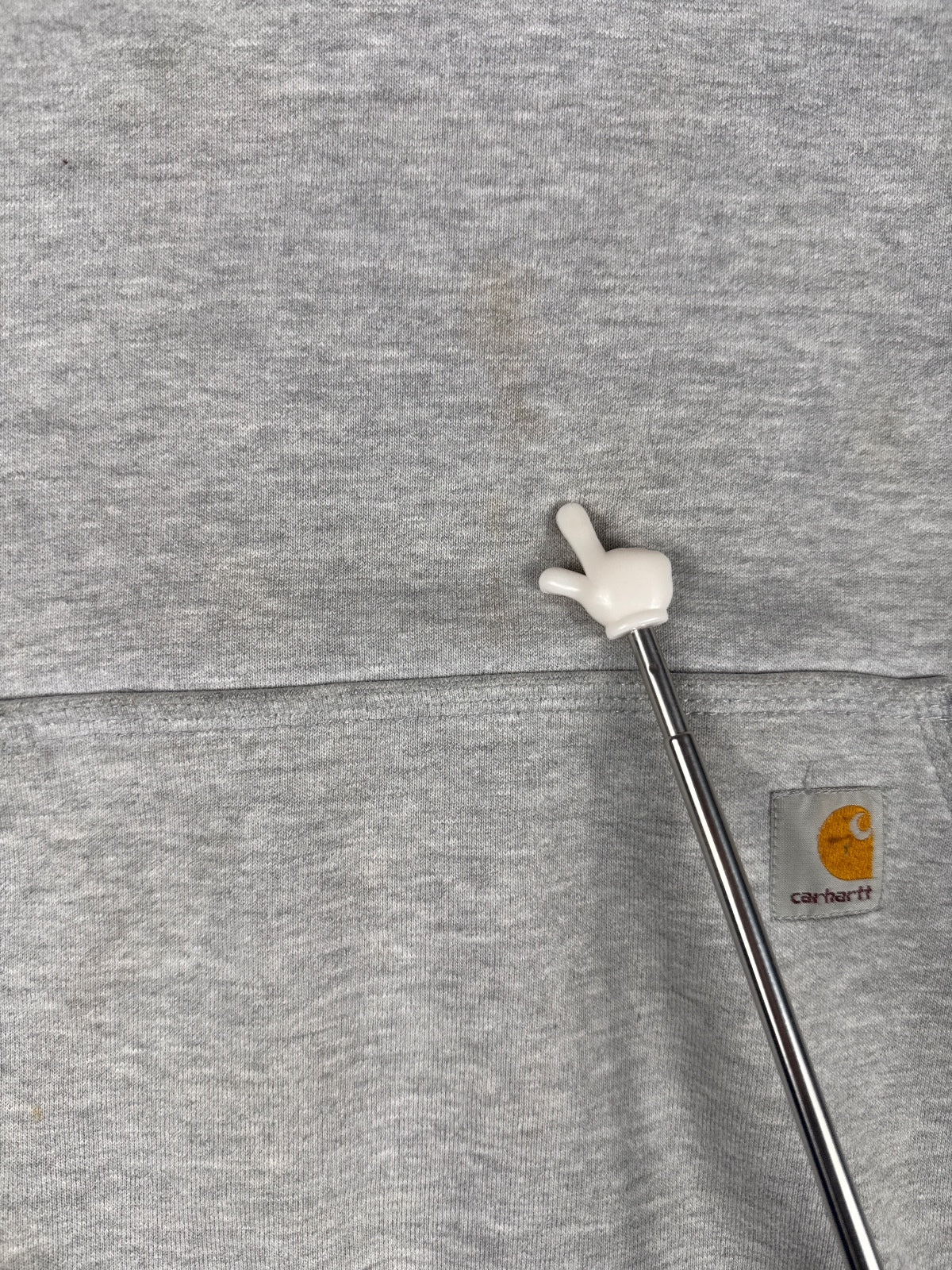 Vintage Retro Carhartt Grey Hoodie Sweatshirt XL