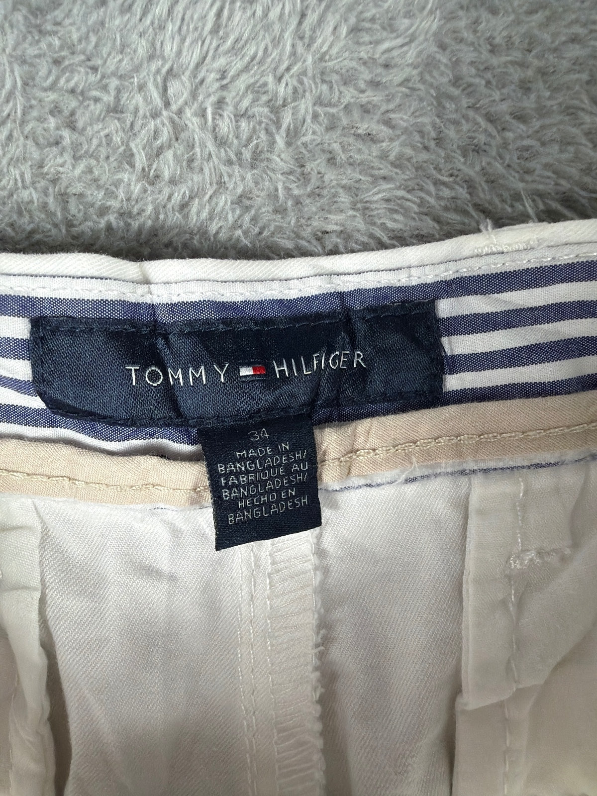 Tommy Hilfiger White Cotton Shorts W34