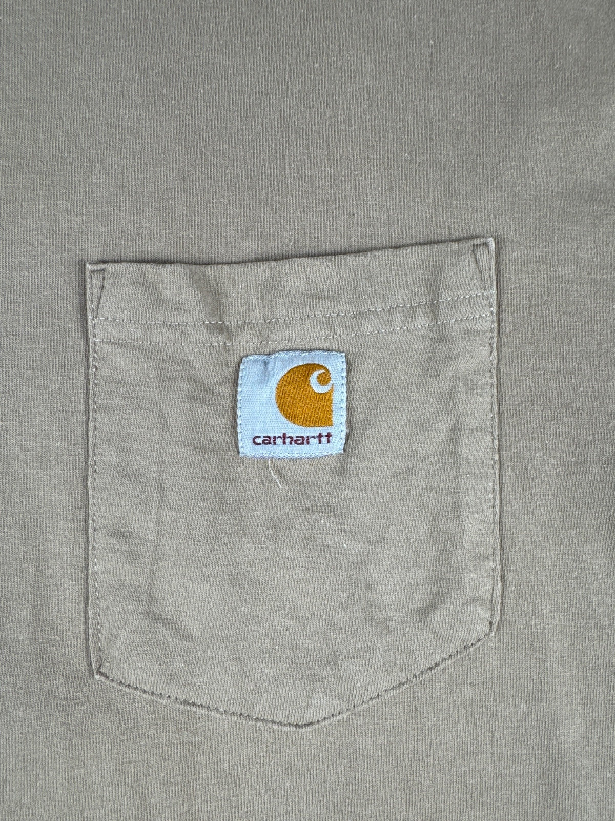 Carhartt Original Fit Tall Large Brown Pocket T-Shirt Large