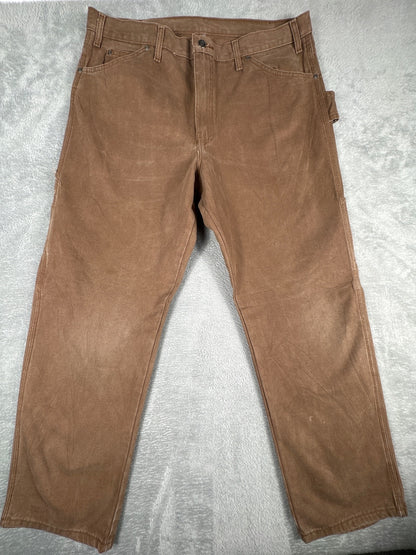 Dickies Brown Work Pants with Pockets W36 L30