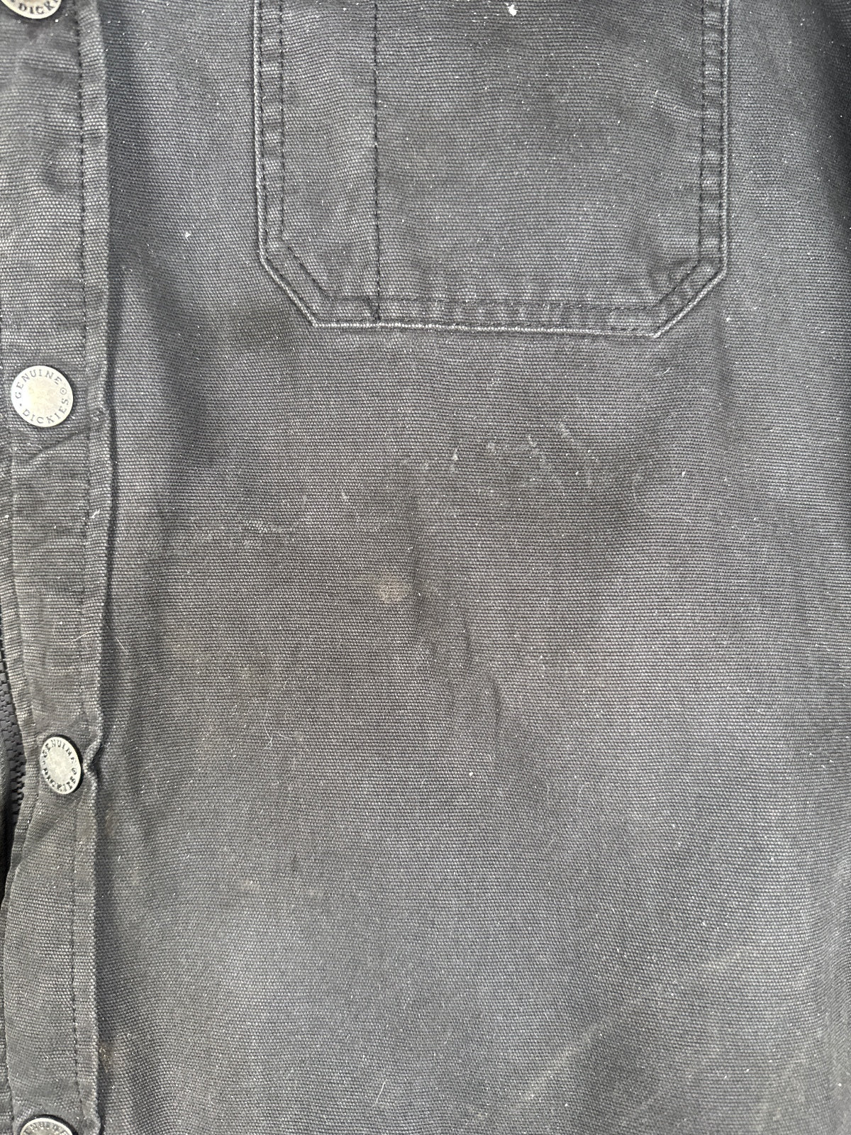 Dickies Genuine Black Hooded Work Jacket with Zip - Size 2XL