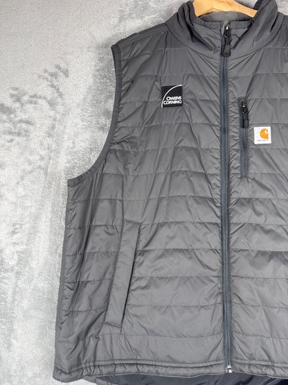 Carhartt Rain Defender 2XL Relaxed Fit Puffer Vest in Gray