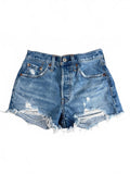 Levi's Premium Capital E 501 Distressed Denim Shorts W24