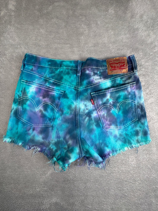 Levi's 501 Tie-Dye Denim Shorts W29