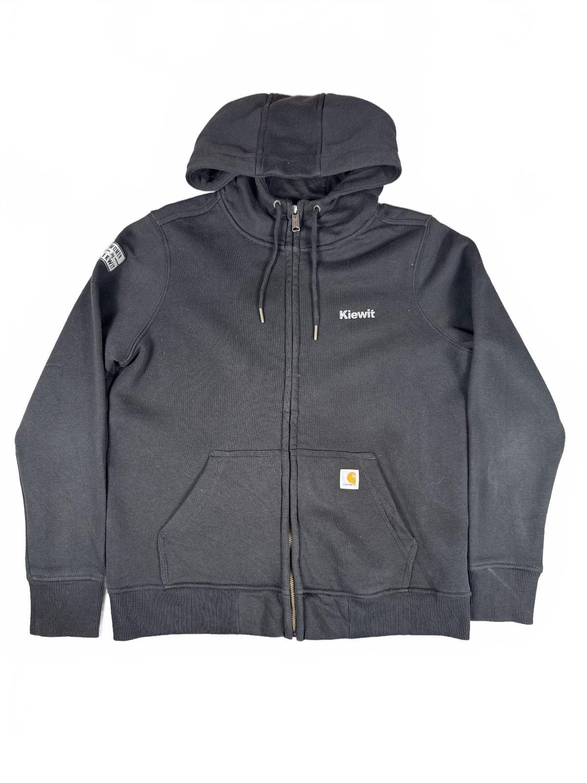 Carhartt Black Relaxed Fit Hooded Zip-Up Sweatshirt Size M