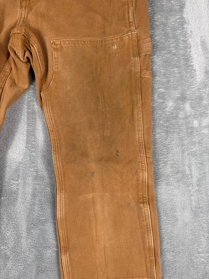 Carhartt Relaxed Fit Brown Work Pants with Flex Size 6