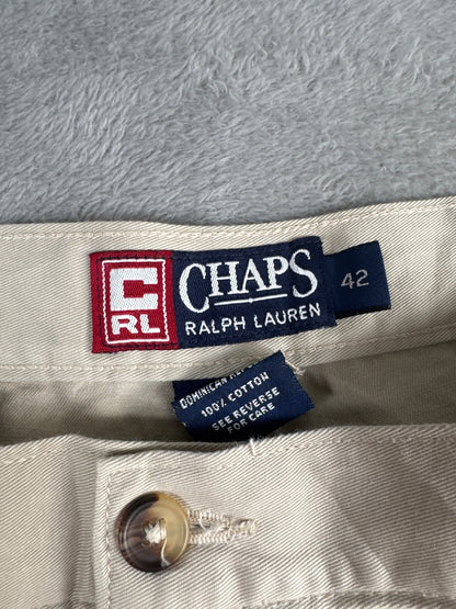 Chaps Ralph Lauren Beige Cotton Shorts W42