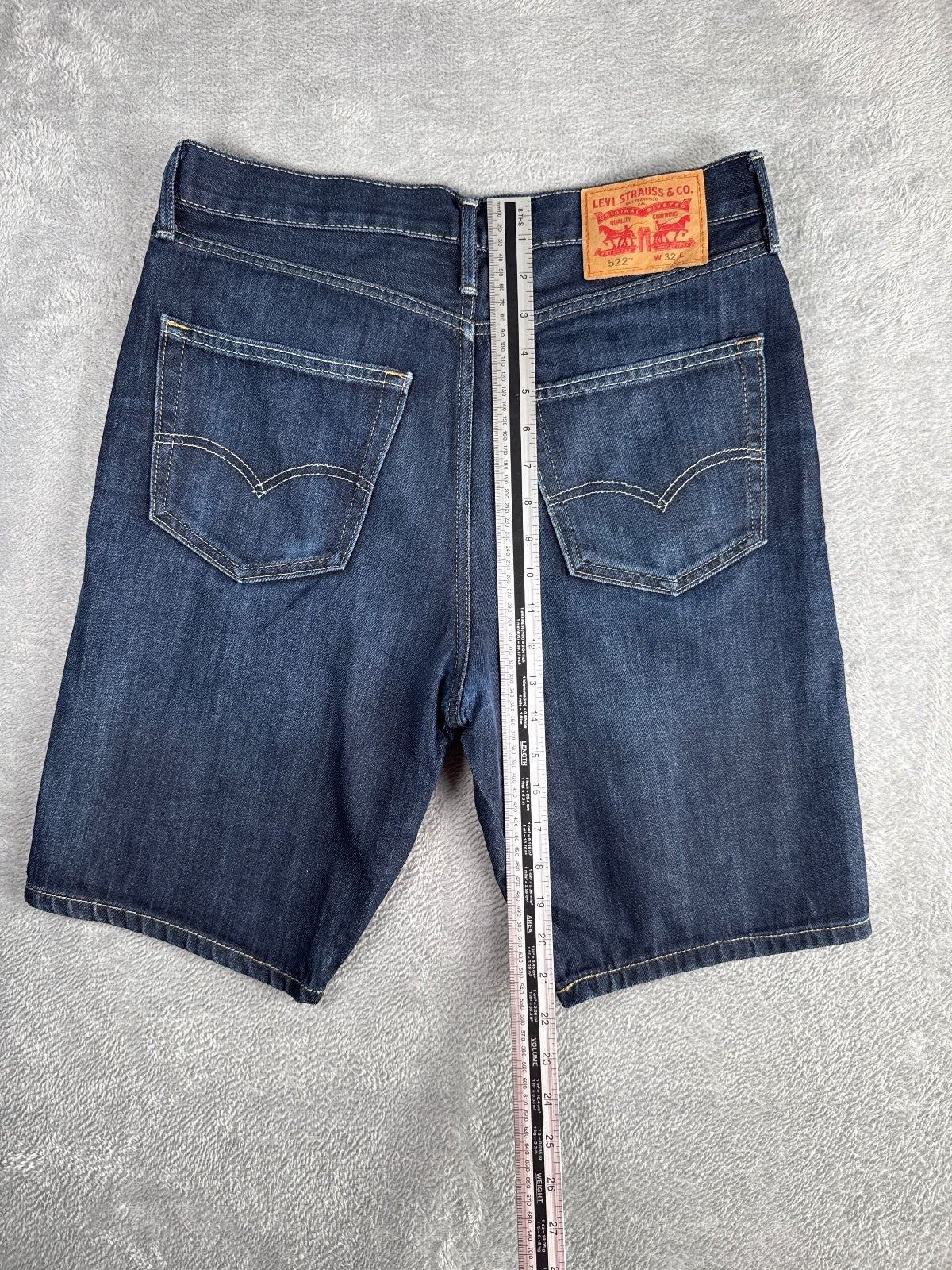 Levi's 522 Denim Dark Blue Shorts W32