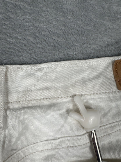 Levi's White Denim Bermuda Shorts W30 (approx)
