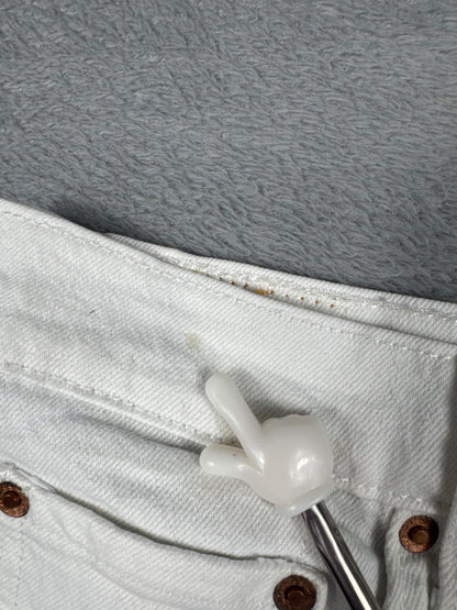 Levi's Premium 501 White Denim Shorts W27