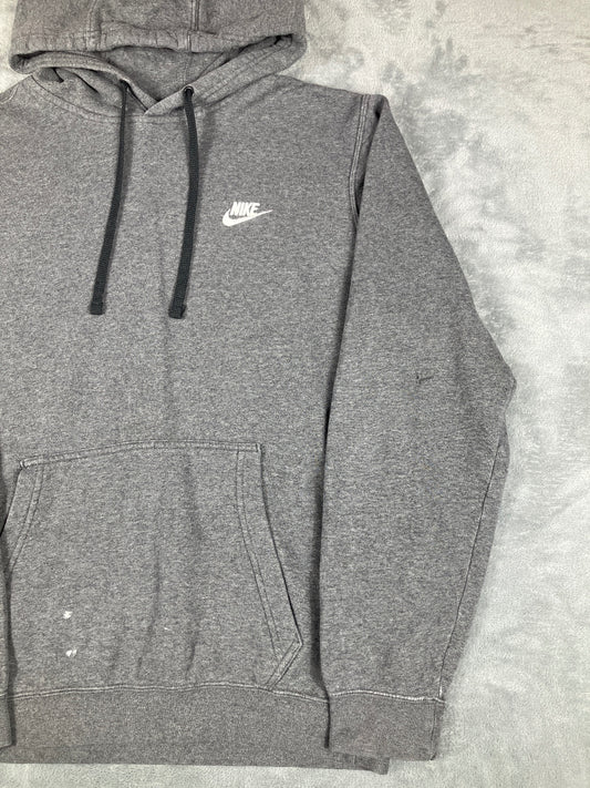 Nike Grey Pullover Hoodie Vintage Sweatshirt Size Medium