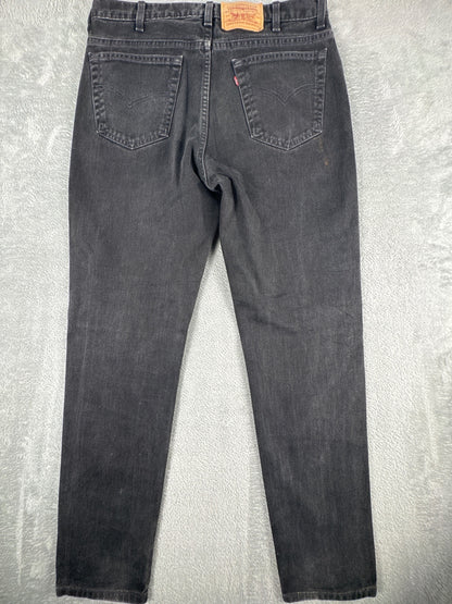 Levi's Black Denim Jeans with Classic Fit W34 L32