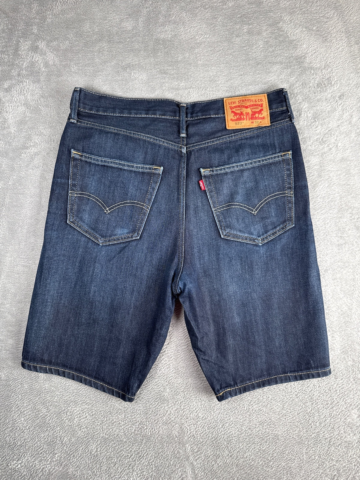 Levi's 522 Denim Dark Blue Shorts W32