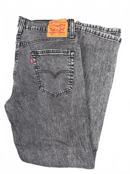 Levi's 541 Athletic Fit Black Acid Wash Jeans Waist 31 L32