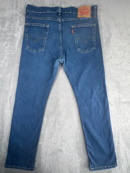 Levi's 513 Slim Straight Blue Denim Jeans W34 L30
