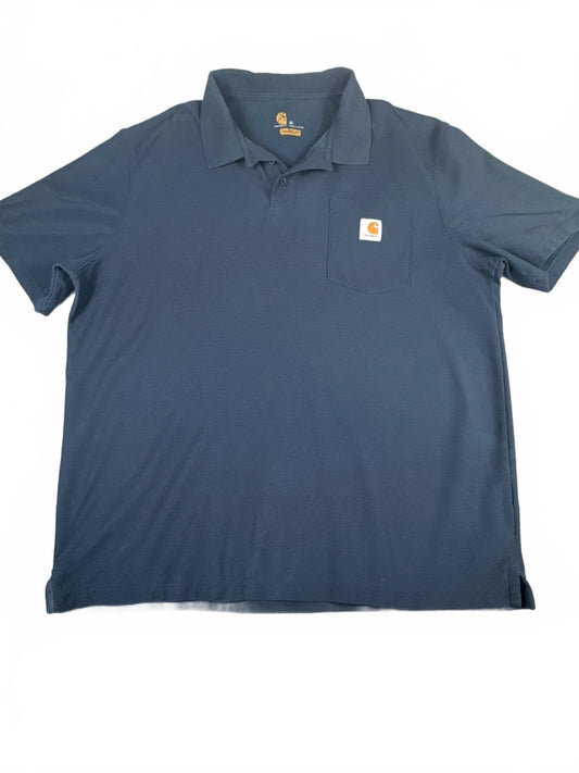 Carhartt Regular Navy Polo Shirt Size XL