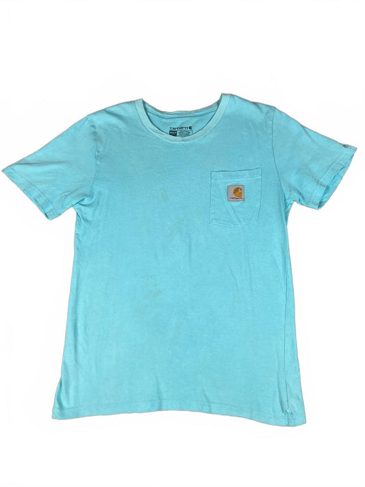 Carhartt Light Blue Pocket Vintage T-Shirt Size Medium