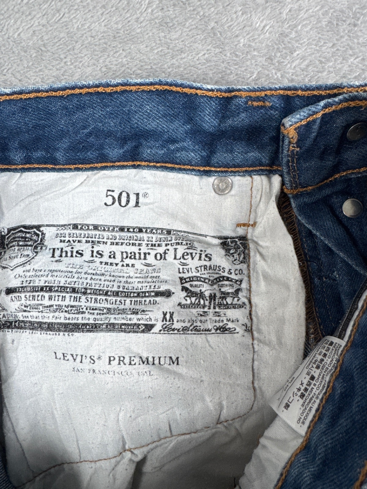 Levi's Premium 501 Denim Cutoff Shorts W26