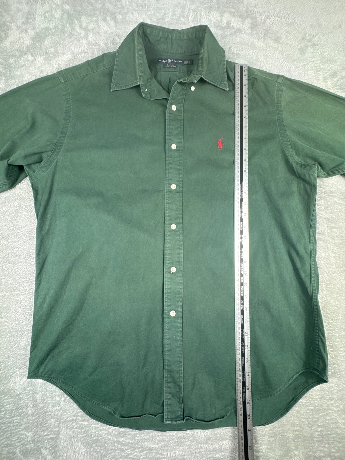 Ralph Lauren Blaire Green Cotton Long Sleeve Shirt Size M