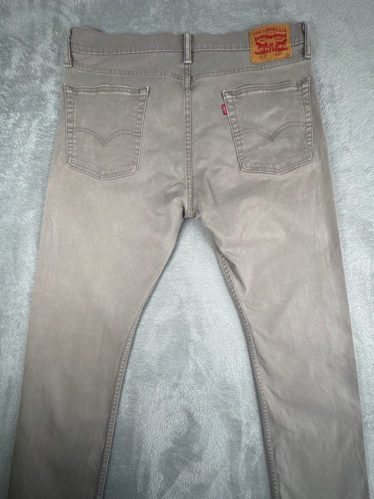 Levi's 513 Men's Slim Straight Fit Grey Jeans W36 L30