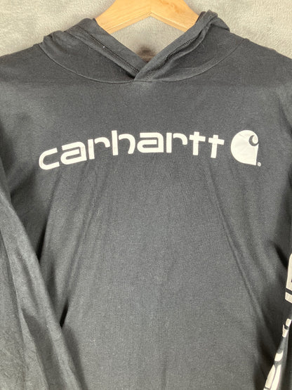Carhartt Black Long Sleeve Hooded T-Shirt XL